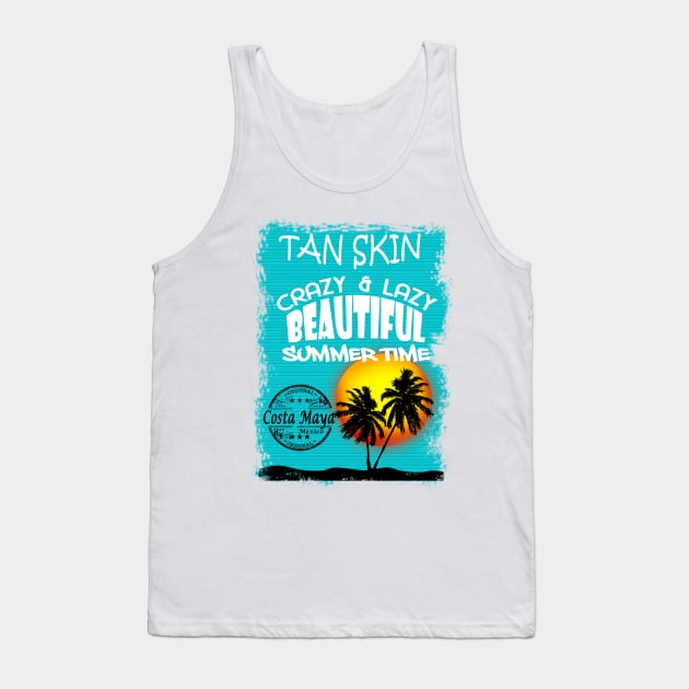 Costa Maya Tan Skin Maker Tank Top by dejava